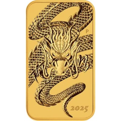 Dragon Rectangular (2025) - 1 Oz - zlatá investiční mince