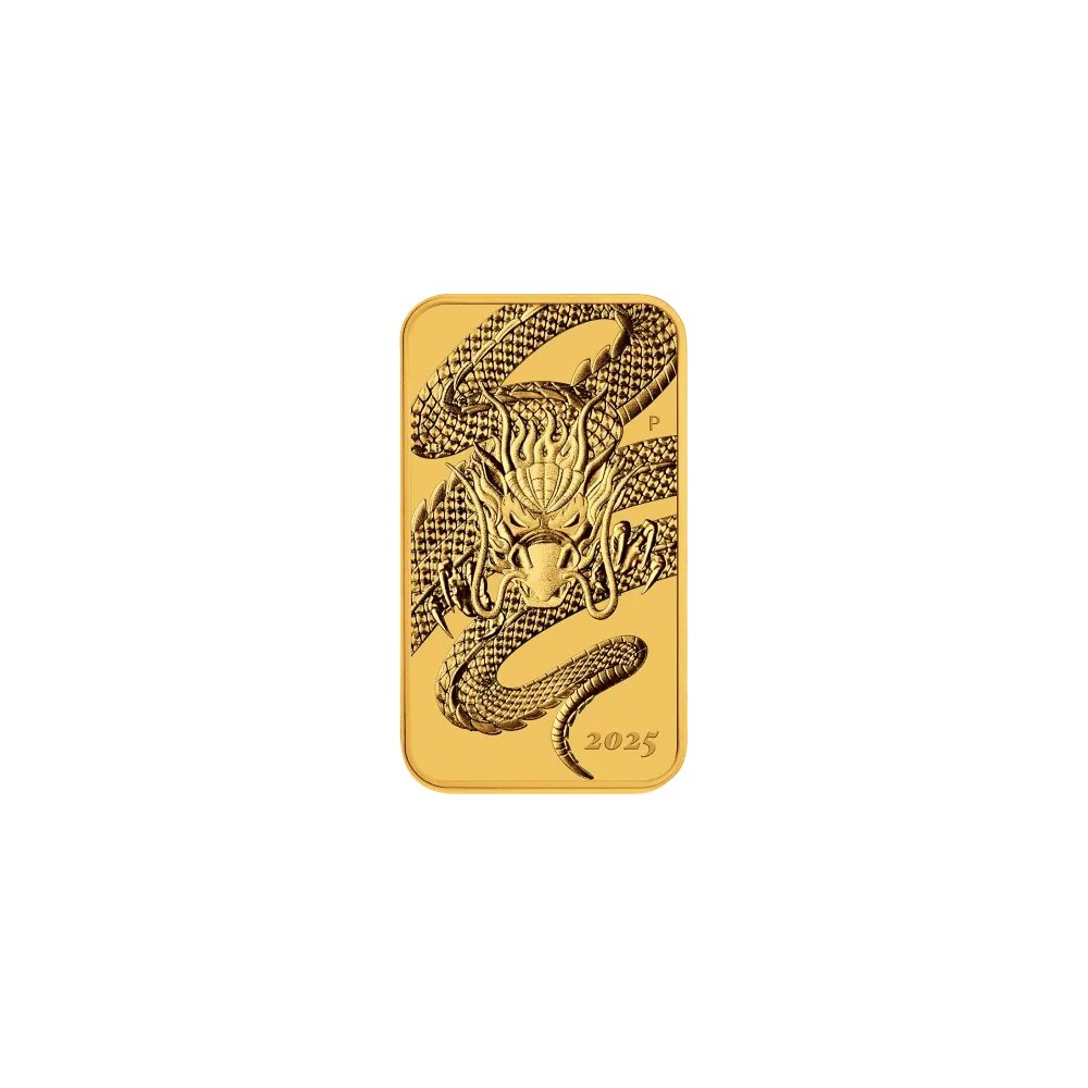 Dragon Rectangular (2025) - 1 Oz - zlatá investiční mince Dragon Rectangular (2025) - 1 Oz - zlatá investiční mince