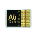 Gold Combibarren Valcambi 20x1 g -investiční zlatý slitek
