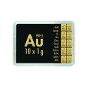 Gold Combibarren Valcambi 10x1 g -investiční zlatý slitek