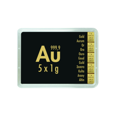 Gold Combibarren Valcambi 5x1 g - investiční zlatý slitek