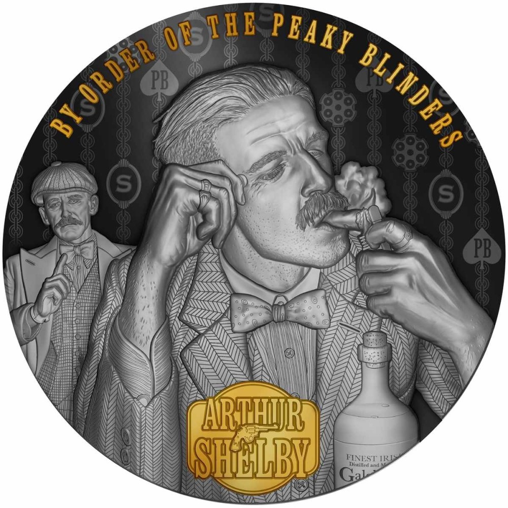 Peaky Blinders - Arthur Shelby - 2 Oz - Silver Collector Coin Peaky Blinders - Arthur Shelby - 2 Oz - Silver Collector Coin