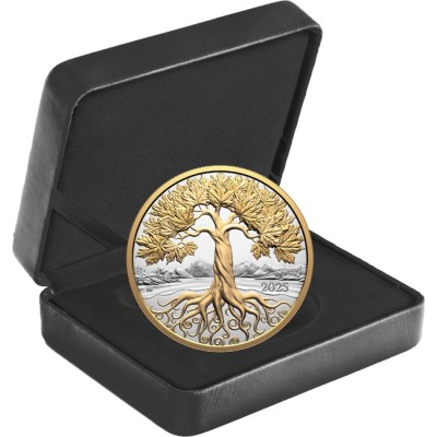 Maple Tree of Life - 5 Oz - stříbrná proof sběratelská mince