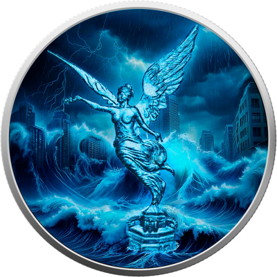 Mexico Libertad - Forces of Nature - Water - 1 Oz - Silver Collector Coin