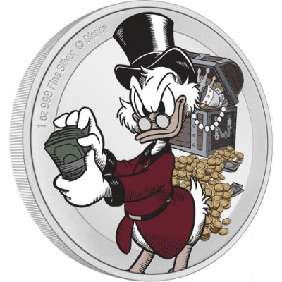 Dagobert Duck 75th Anniversary - 1 Oz - Silver Collector Coin