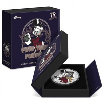 Dagobert Duck 75th Anniversary - 1 Oz - Silver Collector Coin
