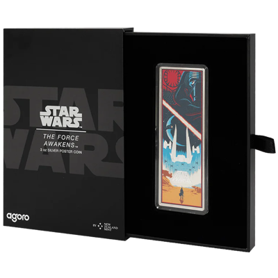 Star Wars: The Force Awakens - 3 Oz - stříbrná sběratelská mince