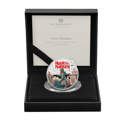 Iron Maiden - R. I. P Eddie - 1 Oz - stříbrná sběratelská mince (dodání 28.8.2025)