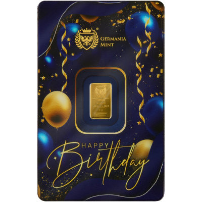 Happy Birthday - 1 g - zlatý investiční slitek (dodání 13.8.2025)