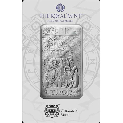 Norse Gods - Thor - 10 Oz - Silver Investment Bar