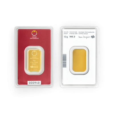 Münze Österreich - 10 g  - Gold Investment Bar