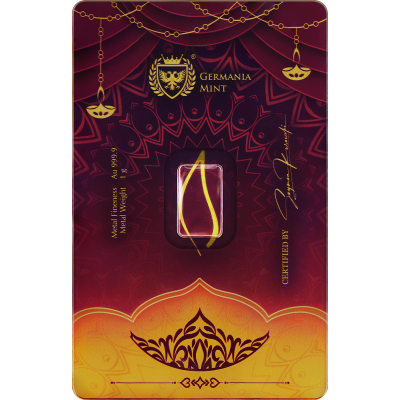 Germania Mint Diwali - 1g - zlatý investiční slitek (dodání 5.9.2025)