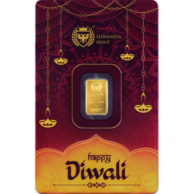 Germania Mint Diwali - 1g - zlatý investiční slitek (dodání 5.9.2025)