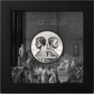 Brutus vs. Caesar (2025) - 2 Oz - Silver Proof Collector Coin (delivery 5.10.2025)