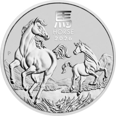 Lunar Horse (2026) - 1KG - stříbrná investiční mince