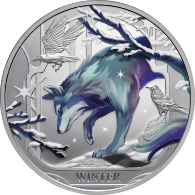 Winter Wolf (2025) - 1 Oz - stříbrná sběratelská mince