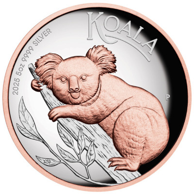 Australian Koala (2025) - 5 Oz -stříbrná sběratelská mince (dodání 25.9.2025)