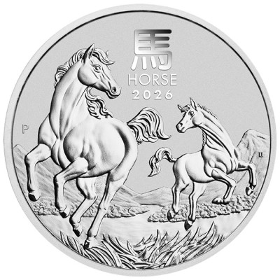 Lunar Horse (2026) - 2 Oz - stříbrná investiční mince