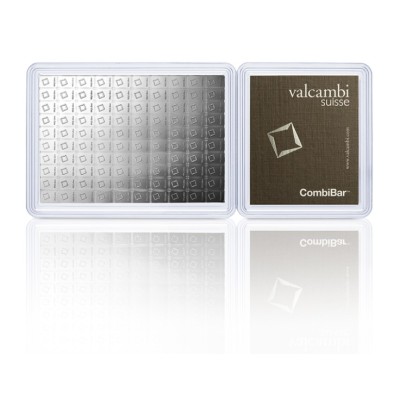 Valcambi Combi Bar 100x1g - Investiční stříbrný slitek