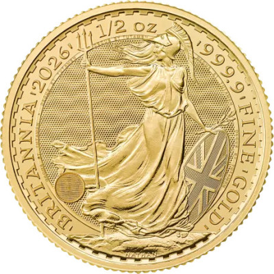 Britannia (2026) - 1/2 Oz - zlatá investiční mince