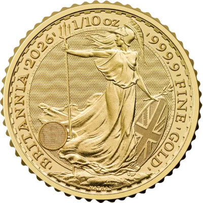 Britannia (2026) - 1/10 Oz - zlatá investiční mince