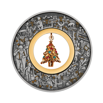 Ježíškova dílna (2025) - 2 Oz - stříbrná sběratelská mince