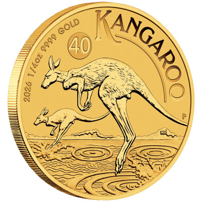 Australian Kangaroo (2026) - 1/4 Oz - zlatá investiční mince