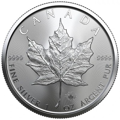 Maple Leaf 1 unce (2022) - Investiční stříbrná mince