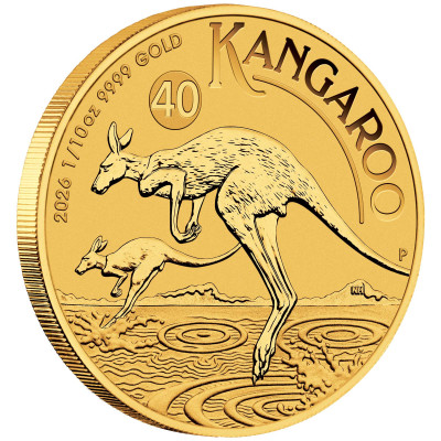 Australian Kangaroo (2026) - 1/10 Oz - zlatá investiční mince