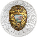 Fabergé Egg - Petr Veliký - 2 Oz - stříbrná sběratelská mince