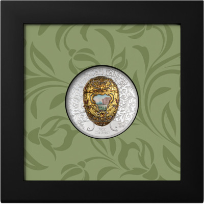 Fabergé Egg - Petr Veliký - 2 Oz - stříbrná sběratelská mince