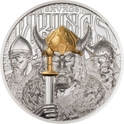Wild Vikings - 3 Oz - Silver Collector Coin