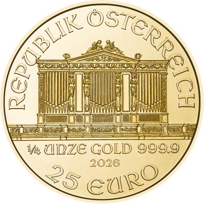 Wiener Philharmoniker (2026) - 1/4 Oz - zlatá investiční mince