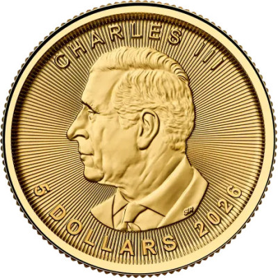 Maple Leaf (2026) - 1/10 Oz - zlatá investiční mince