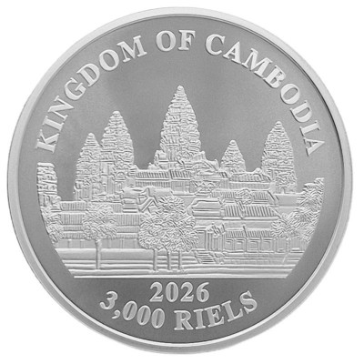 Cambodia Lost Tigers 2026 - 1 Oz - Silver Investment Coin