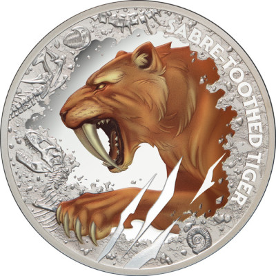 Saber Tooth Tiger (2026) - 1 Oz - Silver Collector Coin
