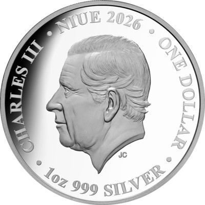 Šavlozubý tygr (2026) - 1 Oz - stříbrná sběratelská mince