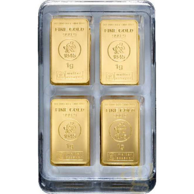Heimerle + Meule Unity Bar 100 x 1 g - Gold Investment Bar