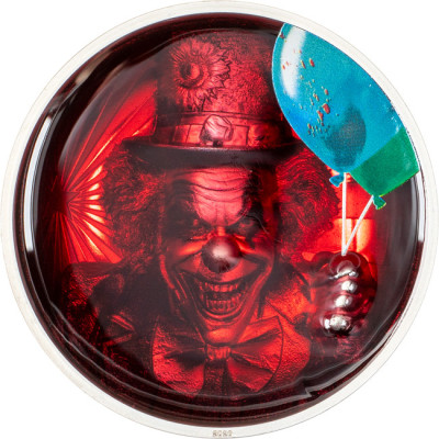 Coulrophobia (2026) - 2 Oz - stříbrná proof sběratelská mince