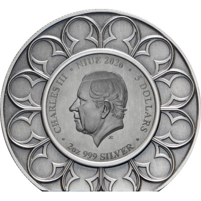 St. Edwards Crown (2026) - 2 Oz - stříbrná proof sběratelská mince