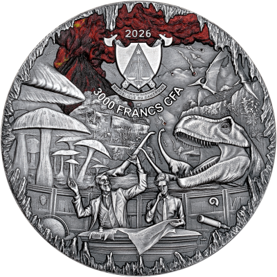 Cesta do středu země (2026) - 3 Oz - stříbrná proof sběratelská mince