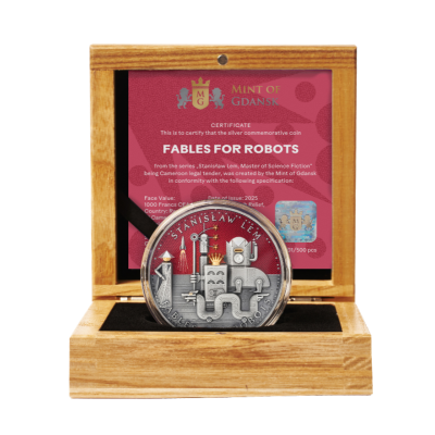 Stanislaw Lem - Fables for Robots - 2 Oz - Silver Collector Coin
