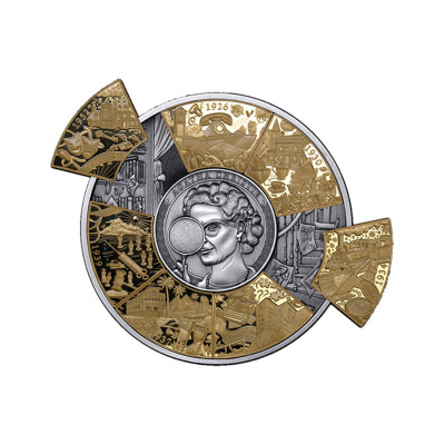 Agatha Christie (2026) - 5 Oz - stříbrná sběratelská puzzle mince