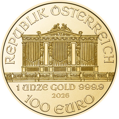 Wiener Philharmoniker (EUR) starší ročníky - 1 Oz - zlatá investiční mince