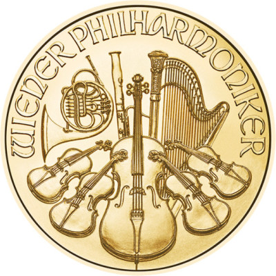 Wiener Philharmoniker (EUR) starší ročníky - 1 Oz - zlatá investiční mince
