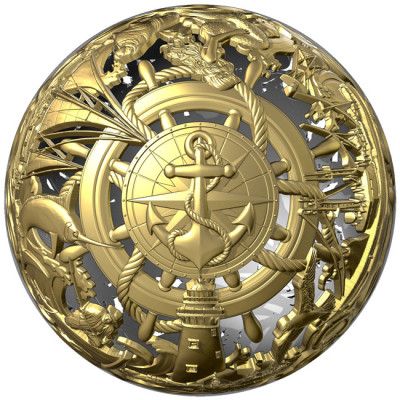 Sea & Surface - 2 Oz - stříbrná sběratelská mince