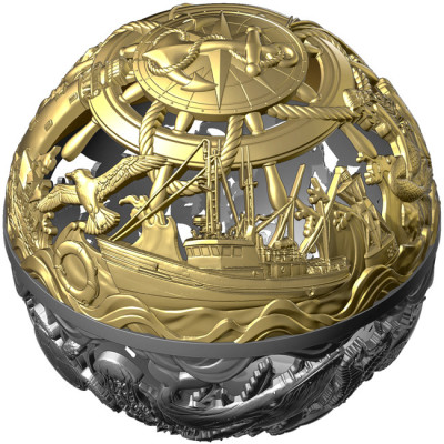 Sea & Surface - 2 Oz - stříbrná sběratelská mince