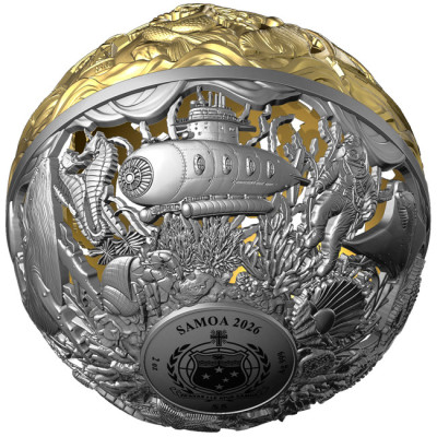 Sea & Surface - 2 Oz - stříbrná sběratelská mince