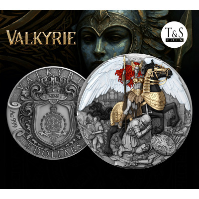 Valkýra - 2 Oz - stříbrná sběratelská mince