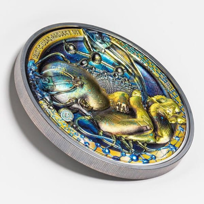 Baby Cyborg Revolution (2022) - 3 Oz - stříbrná proof sběratelská mince